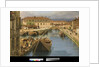 View of Naviglio Canal from the San Marco Bridge in Milan, 1834 by Giuseppe Canella