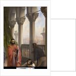 The last meeting between Jacopo Foscari and his family before being exiled, 1838-40 by Francesco Hayez