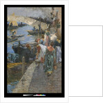 Fire in Chioggia, 1905 by Leonardo Bazzaro