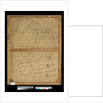 Back of the painting Reflections, 1918-20 by Antonio Mancini