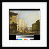 View of Piazza Duomo in Milan, 1819-28 by Giovanni Migliara