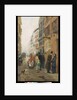 A street in Milan, 1881 by Luigi Rossi