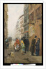 A street in Milan, 1881 by Luigi Rossi