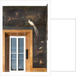 White peacock, roe deer and grey crowned crane, Myth of Orpheus by Italian School