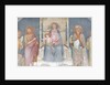 Madonna and Child, Angel Gabriel, Saint John the Baptist, Saint Ambrose, Saint Bernard by Italian School
