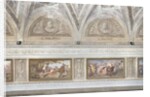 Crucifixion of Saint Philip and the Martyrdom of Saint John the Evangelist From Stories of Christ, 1841 by Giovanni Chiarini