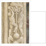 Putti, decorations around the windows by Lattanzio Gambara