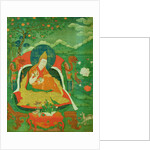 Thangka painting showing a Father of the Yellow Hat sect of Lamaism, Gelupga Lama, c.1700-1825 by School Tibetan