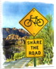 Share the Road, Gates Pass, 2004 by Lucy Masterman