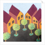 Four wooden houses by Margo Starkey