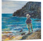 Little boy fishing by Margo Starkey