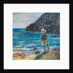 Little boy fishing by Margo Starkey