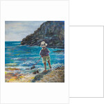 Little boy fishing by Margo Starkey