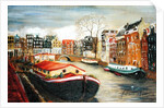 Red House Boat, Amsterdam, 1999 by Antonia Myatt
