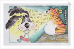 Cat, Dog and Mice, 1998 by Maylee Christie