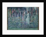 Hollyhocks by Frederick Carl Frieseke