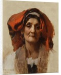 Head of an Italian Woman, 1887 by Frank Duveneck