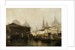 North River Pierhead, 1877 by Arthur Quartley