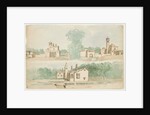 Three architectural sketches of villas by Charles Cromwell Ingham