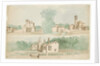 Three architectural sketches of villas by Charles Cromwell Ingham