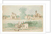 Three architectural sketches of villas by Charles Cromwell Ingham