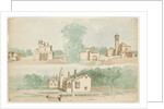 Three architectural sketches of villas by Charles Cromwell Ingham