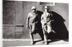 Two Workmen Against a Building, New York City, Untitled 43, c.1953-64 by Nat Herz
