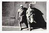 Two Workmen Against a Building, New York City, Untitled 43, c.1953-64 by Nat Herz