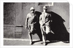 Two Workmen Against a Building, New York City, Untitled 43, c.1953-64 by Nat Herz