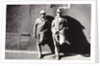 Two Workmen Against a Building, New York City, Untitled 43, c.1953-64 by Nat Herz