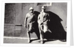 Two Workmen Against a Building, New York City, Untitled 43, c.1953-64 by Nat Herz