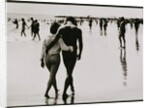 Couple Walking in the Water at Coney Island, New York City, Untitled 46, c.1953-64 by Nat Herz