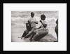 2 Women with Drinks Relaxing at the Ocean Edge, Untitled 13, c.1953-64 by Nat Herz
