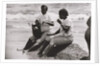 2 Women with Drinks Relaxing at the Ocean Edge, Untitled 13, c.1953-64 by Nat Herz