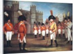 The Staffordshire Militia on parade at Windsor Castle, c.1804 by Arthur William (circle of) Devis
