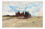 Royal Artillery, a field gun team on the march, 1897 by Edward Matthew Hale