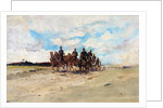 Royal Artillery, a field gun team on the march, 1897 by Edward Matthew Hale