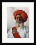 Ganda Singh, a Sikh chaprassee of Col Wilmer's topographical No.14 survey party, 1894 by Gertrude Ellen Burrard
