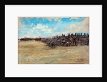 Royal Horse Artillery and Lancers waiting to move off, 1898 by Edward Matthew Hale