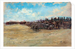 Royal Horse Artillery and Lancers waiting to move off, 1898 by Edward Matthew Hale