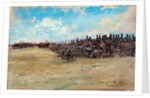 Royal Horse Artillery and Lancers waiting to move off, 1898 by Edward Matthew Hale