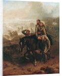 Lieutenant William George Cubitt earning the Victoria Cross at Lucknow during the Indian Mutiny on 30th June 1857, c.1860 by Chevalier Louis-William Desanges