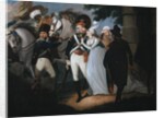 An officer of Light Dragoons taking leave of his wife, c.1795 by Henry Singleton