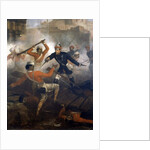 Lieutenant William Alexander Kerr earning the Victoria Cross during the Indian Mutiny, July 1857, c.1860 by Chevalier Louis-William Desanges