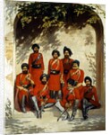 Indian Army Officers and Non-Commissioned Officers, 2nd Regiment of Cavalry, Punjab Frontier Force, c.1863 by Gordon Hayward