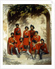 Indian Army Officers and Non-Commissioned Officers, 2nd Regiment of Cavalry, Punjab Frontier Force, c.1863 by Gordon Hayward