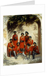 Indian Army Officers and Non-Commissioned Officers, 2nd Regiment of Cavalry, Punjab Frontier Force, c.1863 by Gordon Hayward
