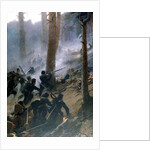 The attack on the Peiwar Kotal by the 5th Gurkha Rifles, Afghanistan, December 1878, c.1890 by Vereker Monteith Hamilton