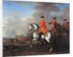 King George II at the Battle of Dettingen, with the Duke of Cumberland and Robert, 4th Earl of Holderness, 27th June 1743, c.1743 by John Wootton