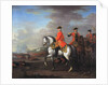 King George II at the Battle of Dettingen, with the Duke of Cumberland and Robert, 4th Earl of Holderness, 27th June 1743, c.1743 by John Wootton